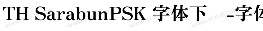 TH SarabunPSK 字体下载字体转换